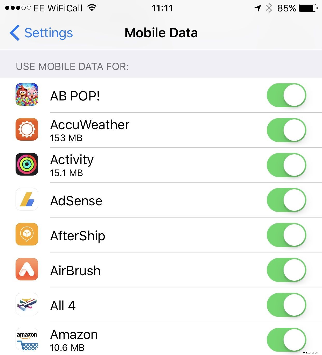 How to manage mobile data on an iPhone