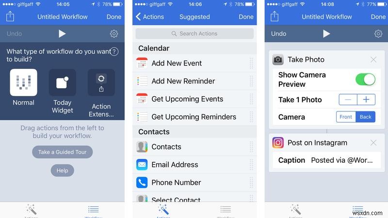 How to use Workflow to automate tasks on iPhone