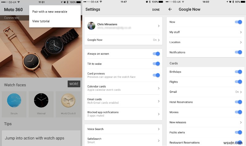 How to set up and use an Android Wear smartwatch with an iPhone