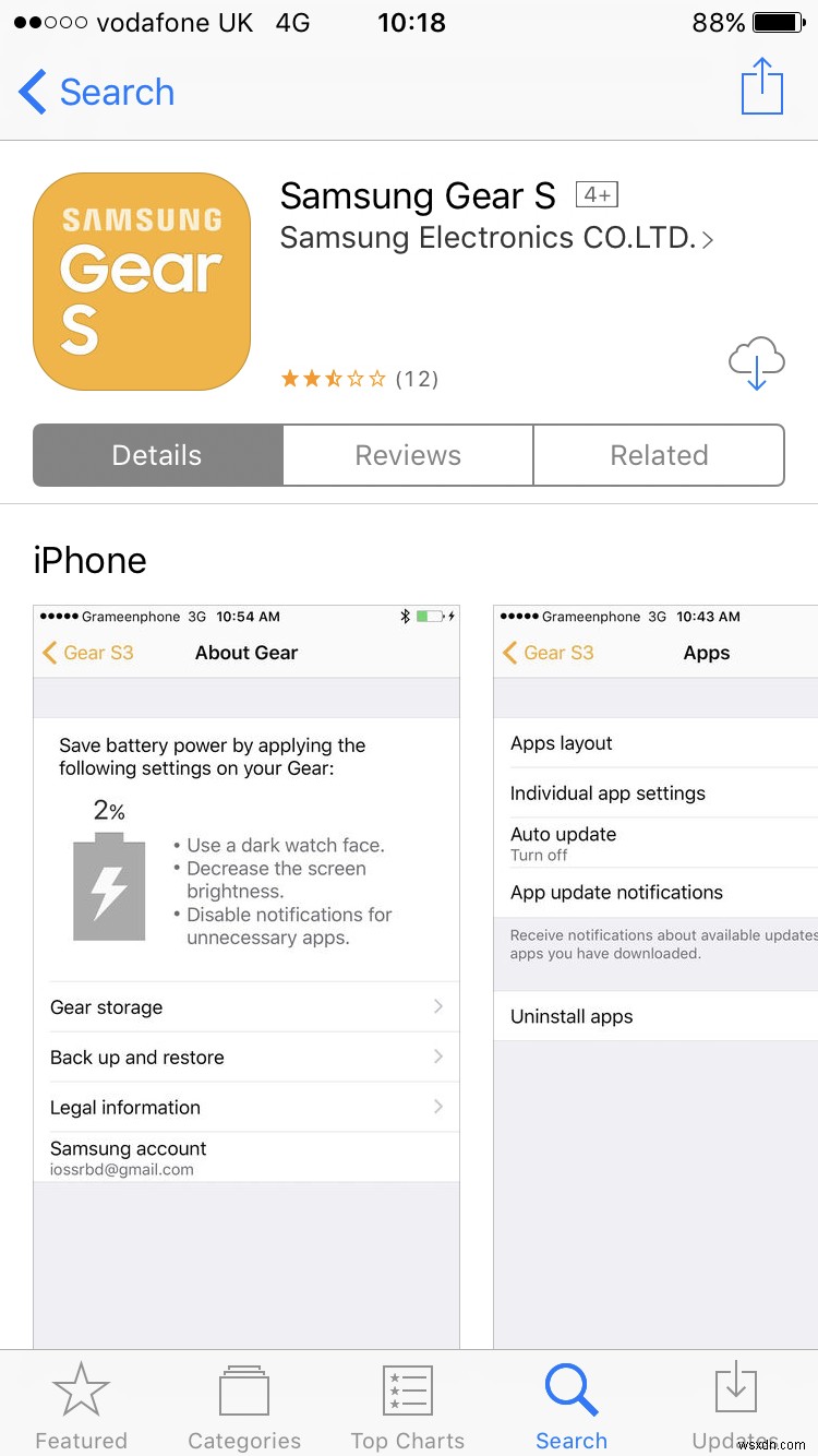 How to set up a Samsung Gear smartwatch on iPhone