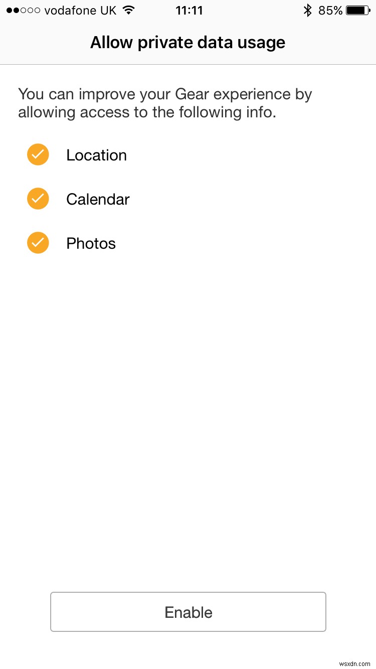 How to set up a Samsung Gear smartwatch on iPhone