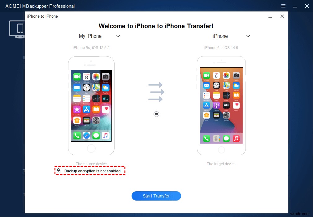 Transfer Data from iPhone to iPhone with Different Apple ID
