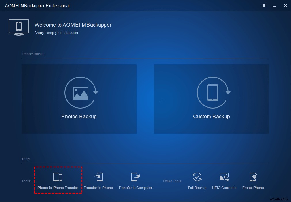 Transfer Data from iPhone to iPhone with Different Apple ID