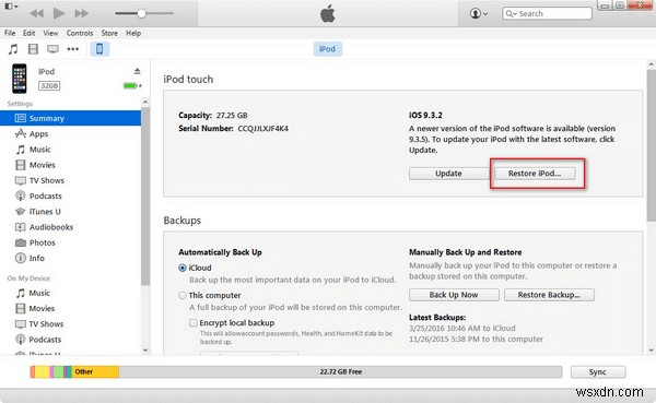 How to Wipe An iPod Touch/Nano/Classic/Shuffle?