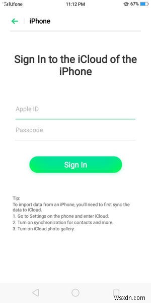 How to Transfer Data from iPhone to Oppo