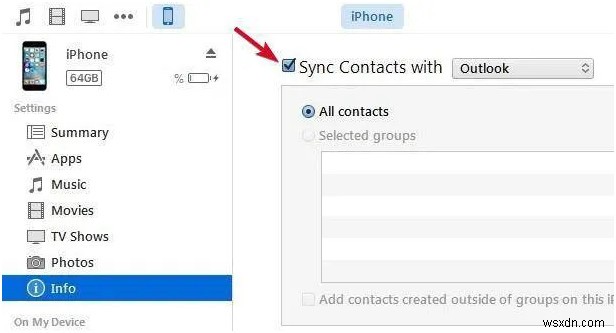 How to Sync Outlook Contacts with iPhone