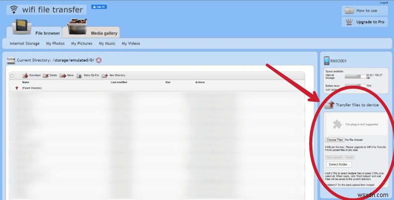 Transfer Files over Wi-Fi Between PCs / PC and Phone