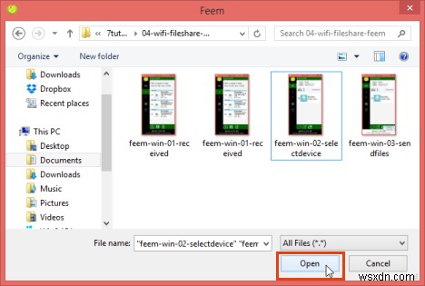 Transfer Files via Wi-Fi from PC to Android