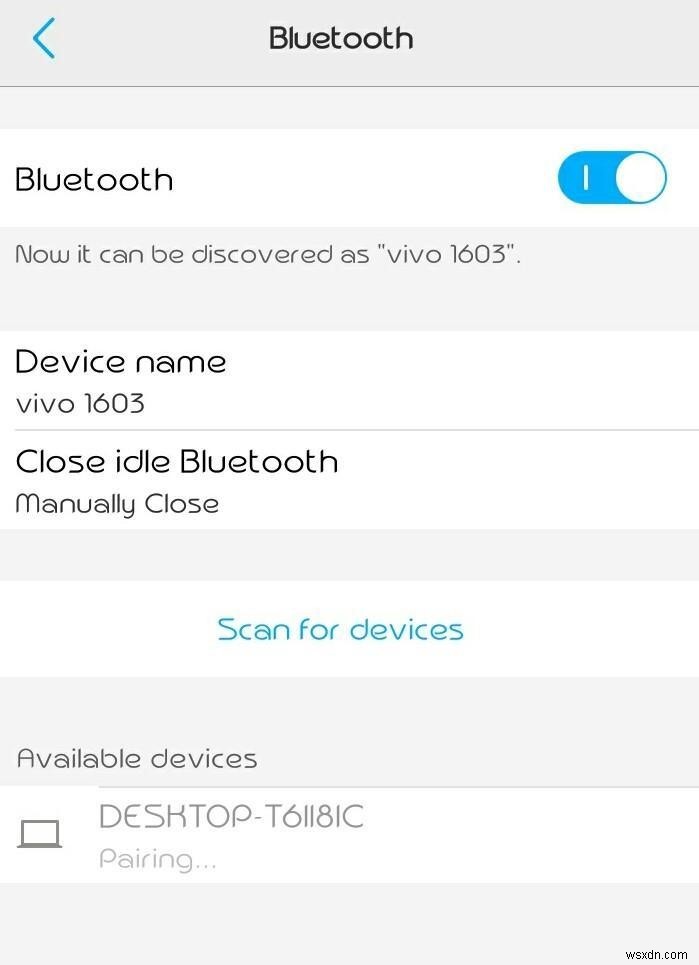 Transfer Files via Bluetooth between Android and PC