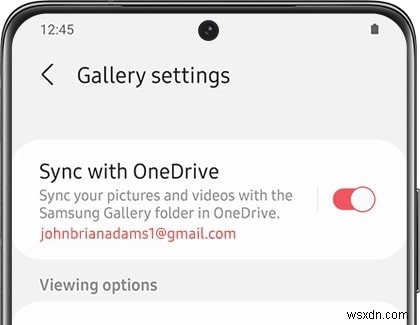 Move from Samsung Cloud to OneDrive