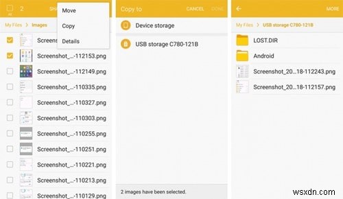 Transfer Photos from Samsung S10/20/21/22 to USB Stick