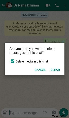 WhatsApp Clear Chat vs Delete Chat: Whats the Difference?