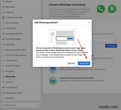 How to Add a WhatsApp Business Number on the Facebook Page