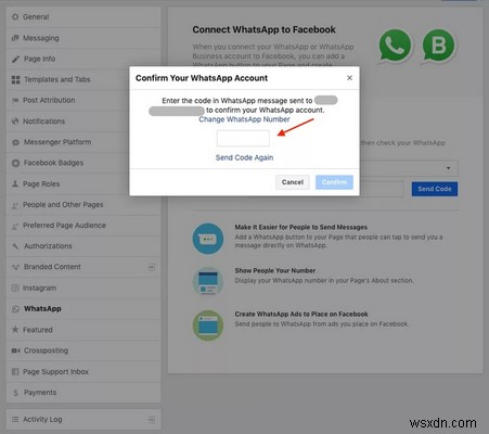How to Add a WhatsApp Business Number on the Facebook Page