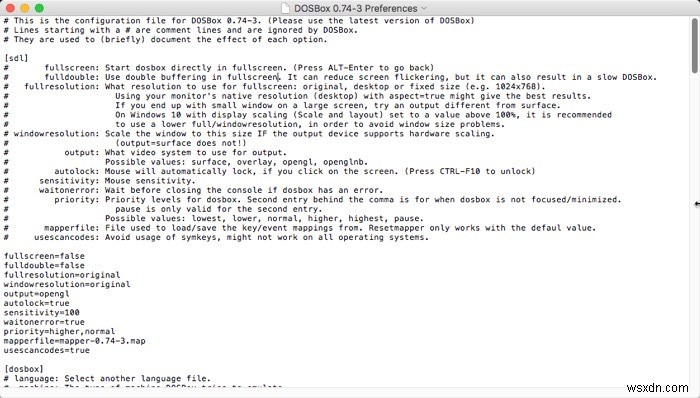 Playing Old DOS Games on macOS with DOSBox