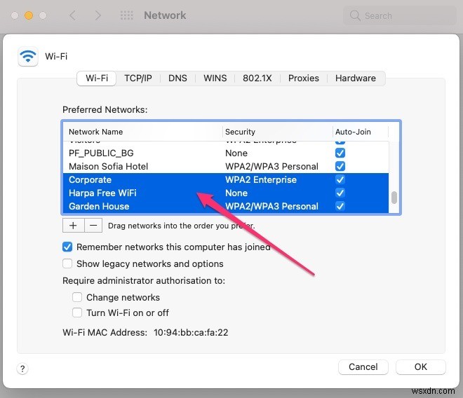 How to Forget a Wi-Fi Network on Mac