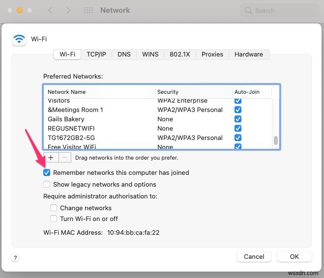 How to Forget a Wi-Fi Network on Mac