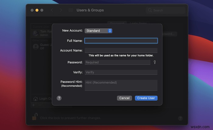 How to Add a New User Account on Mac