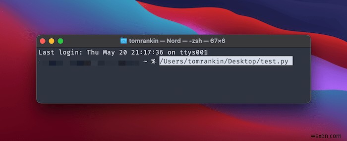 How to Run a Python Script on Mac