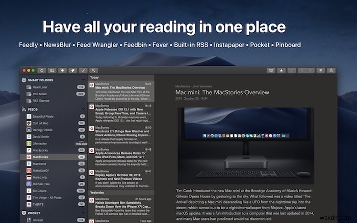 5 of the Best RSS Reader Apps for macOS