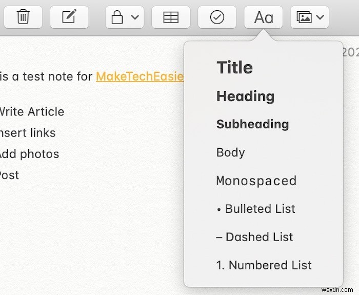How to Get Started with macOS Notes App