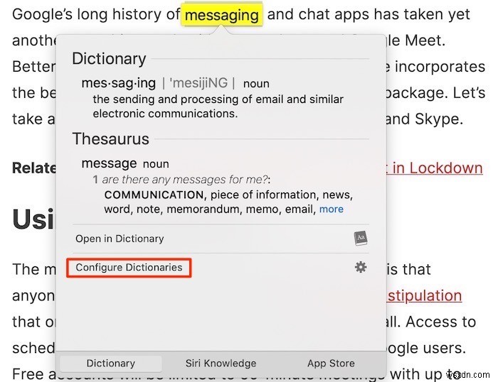 Fastest Ways to Look Up Word Definitions on Mac