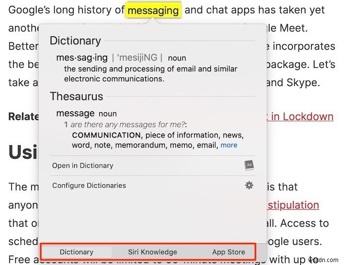 Fastest Ways to Look Up Word Definitions on Mac