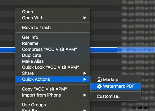 How to Watermark PDF Pages Using Quick Actions in macOS