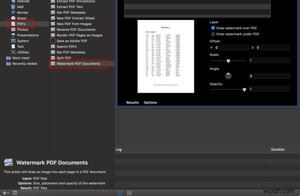 How to Watermark PDF Pages Using Quick Actions in macOS