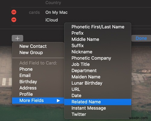 How to Add a Relationship to a Contact on Your Mac