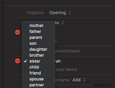How to Add a Relationship to a Contact on Your Mac