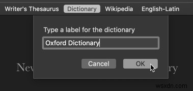 Customizing the Dictionary App on macOS