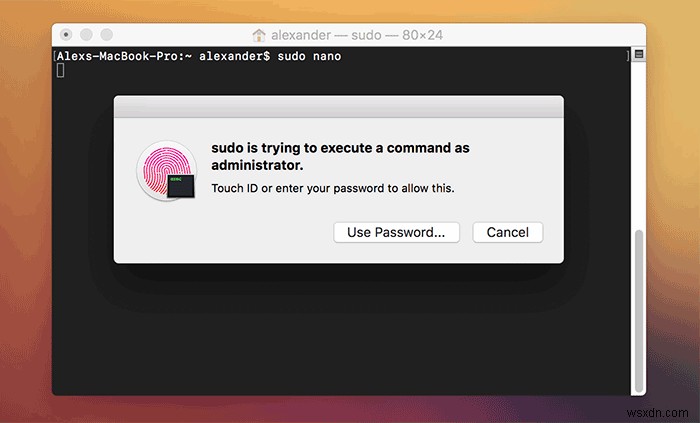 How to Use Touch ID to Authenticate Sudo Commands on a Mac