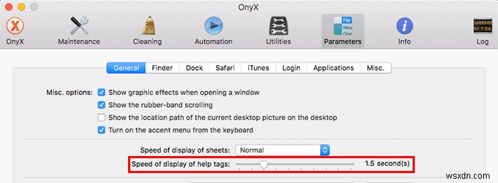Adjust Hidden Mac Preferences with Onyx