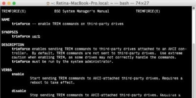 How to Enable TRIM for 3rd Party SSDs on Mac