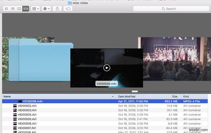 Preview Videos With Quicklook in Mac’s Finder