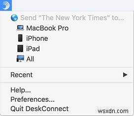 DeskConnect – Send Files Easily Between Mac and iOS Devices