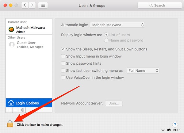 Remove Your Name from the Menu Bar of Your Mac