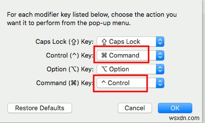 How to Switch the Control and Command Keys in Mac OS X