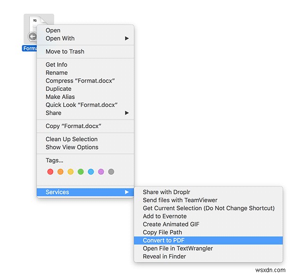 How to Easily Convert a DOCX File to PDF in Mac OS X