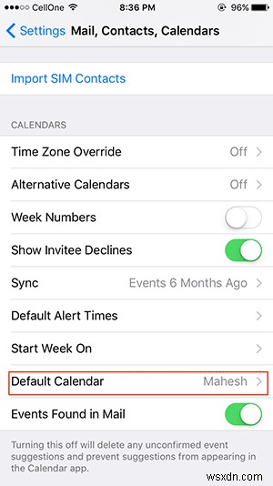 How to Set the Default Calendar in OS X and iOS