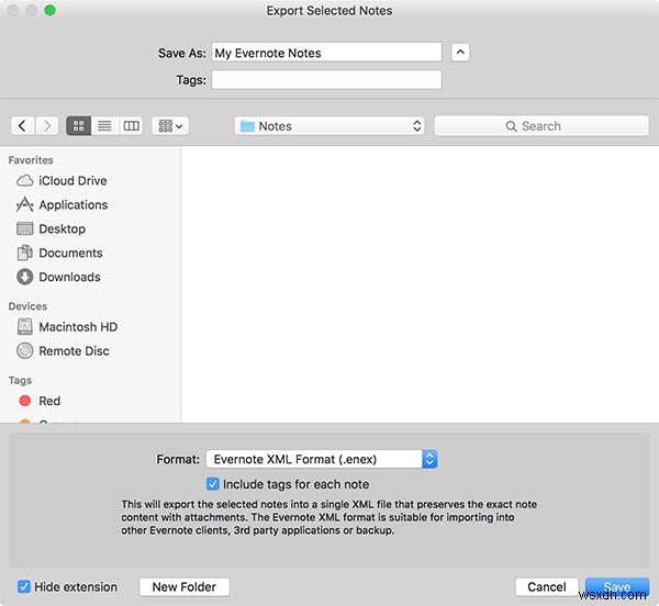 How to Transfer Notes from Evernote to Apple Notes