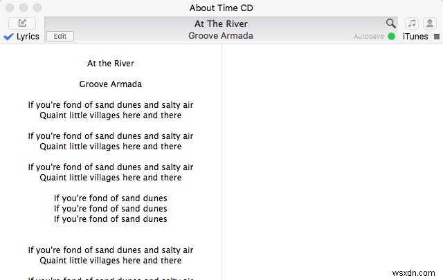Search, Save, and Display iTunes Song Lyrics with Singer Song Reader