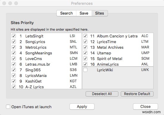 Search, Save, and Display iTunes Song Lyrics with Singer Song Reader