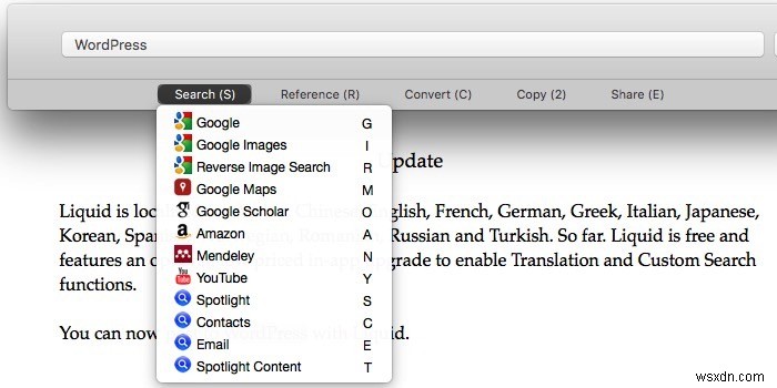 Liquid – The Fastest Way to Get More Information on Selected Text [Mac]