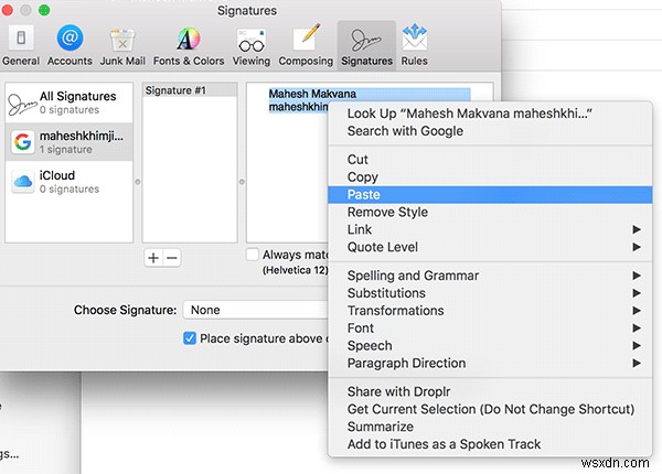 How to Create an HTML Signature in Mail for OS X
