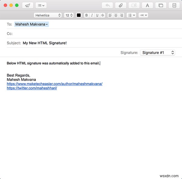 How to Create an HTML Signature in Mail for OS X