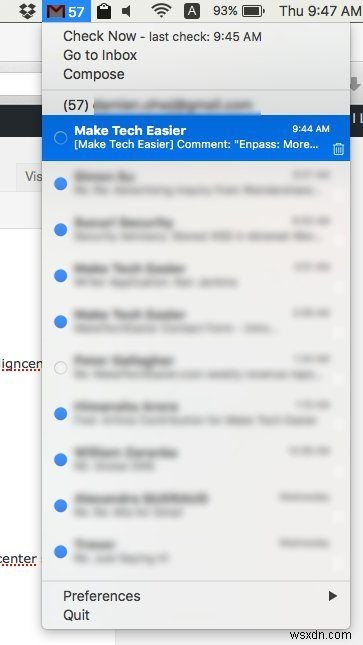 Mia for Gmail: Access Gmail from Your Mac’s Menu Bar