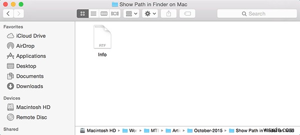 How to Show the Current Path in Finder on Your Mac