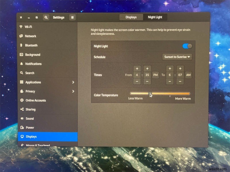 How to Configure Color Temperature in GNOME Night Light